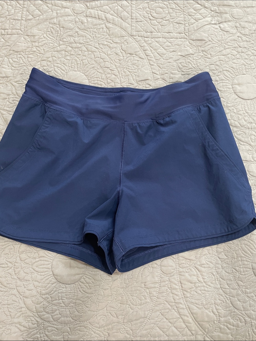 Lands' End Navy 3” Athletic or Swim Board Shorts 8